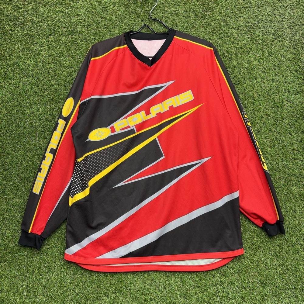 Vintage Polaris Scrambler Racing Jersey Mens XL ATV Snowmobile Moto X 90s y2k